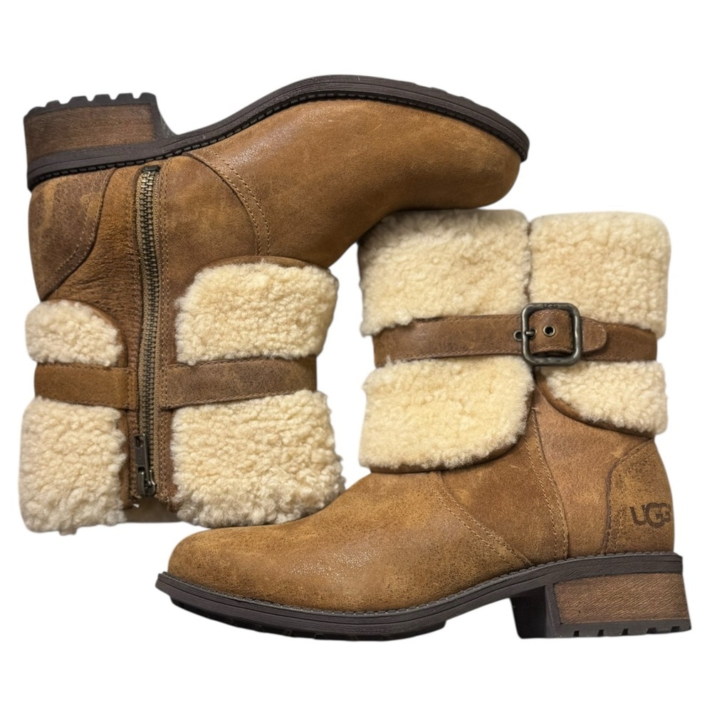 UGG Blayre II leather all weather zip on boots. - Picture 15 of 17